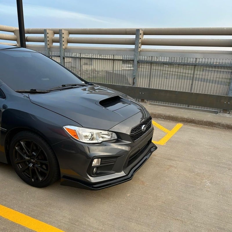 NeespoC Front Bumper Lip Splitter Spoiler Fit for Subaru WRX STI/Base/Premium/Limited Sedan 2015-2021, 15 16 17 18 19 20 21 Gloss Black 3pcs Accessories Air Chin Body Kit - Image 4